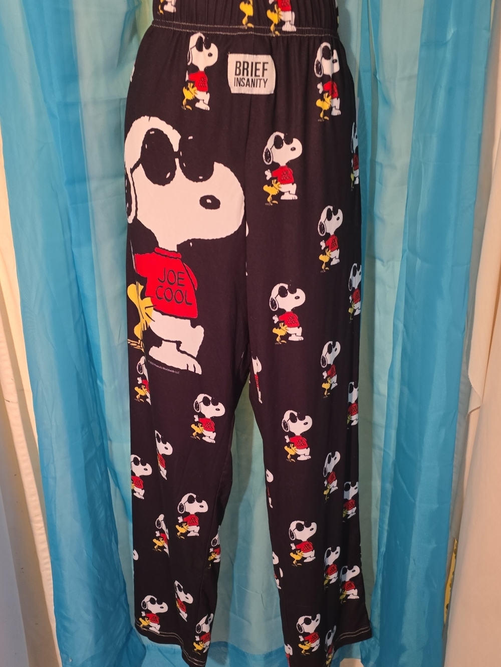 Brief Insanity Snoopy 'Joe Cool' Black Pajama Pants